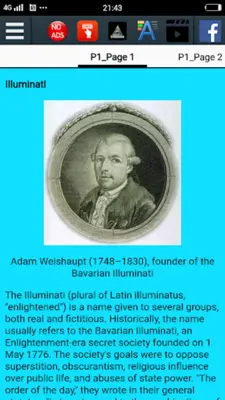 History of the Illuminati android App screenshot 4